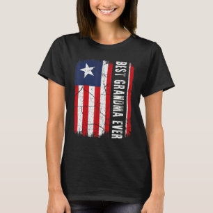 Best Liberian Grandma Ever Liberia Flag Mother's D T-Shirt