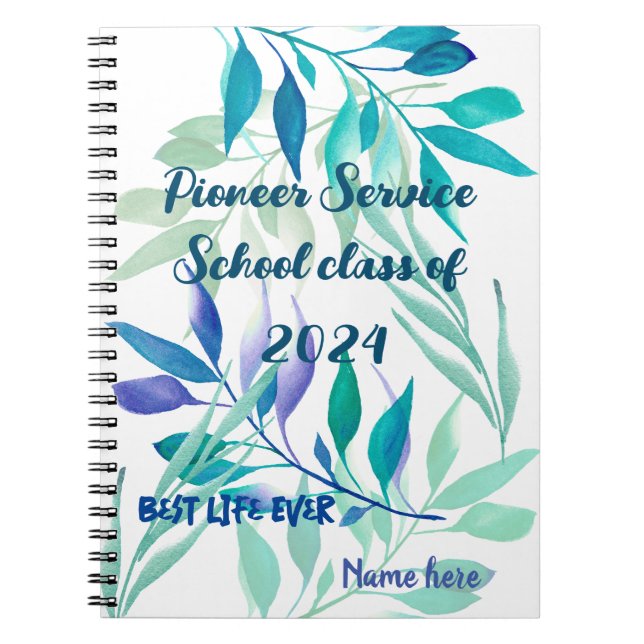 Best Life Ever - Pioneer School add name Notebook (Front)