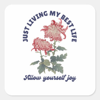 Best Life Square Sticker