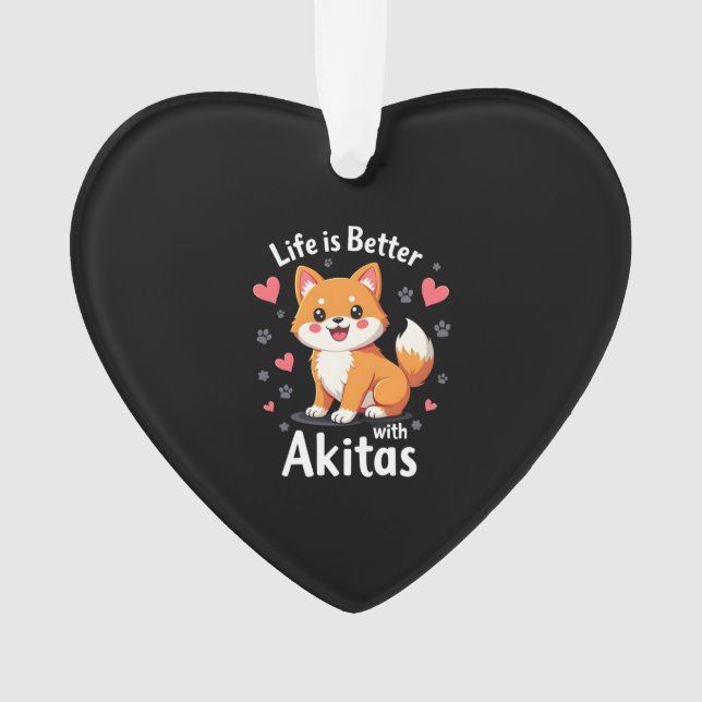 Best life with Akita Tank Top Ornament (Front)