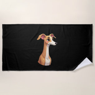 Best life with Arabian Greyhound Long Sleeve T-Shi Beach Towel