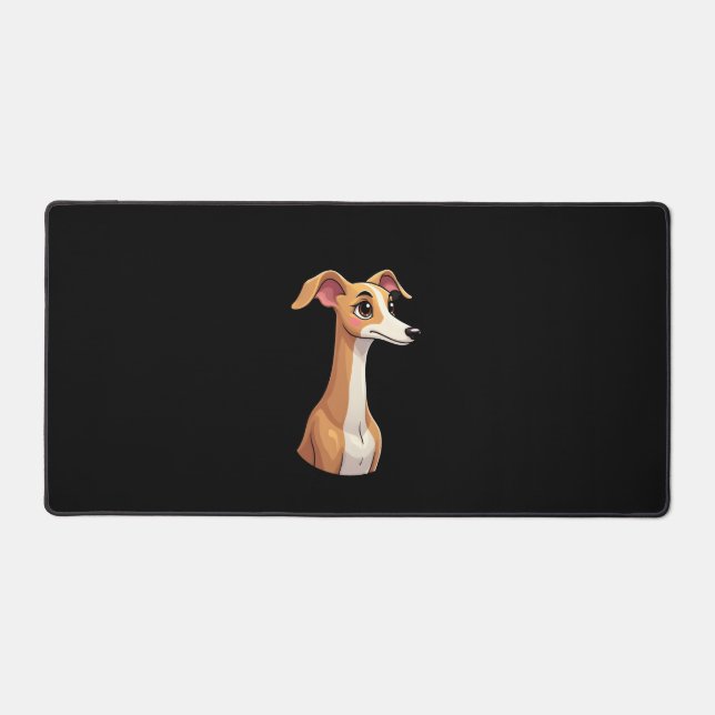 Best life with Arabian Greyhound Long Sleeve T-Shi Desk Mat (Front)