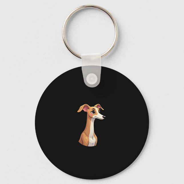 Best life with Arabian Greyhound Long Sleeve T-Shi Key Ring (Front)