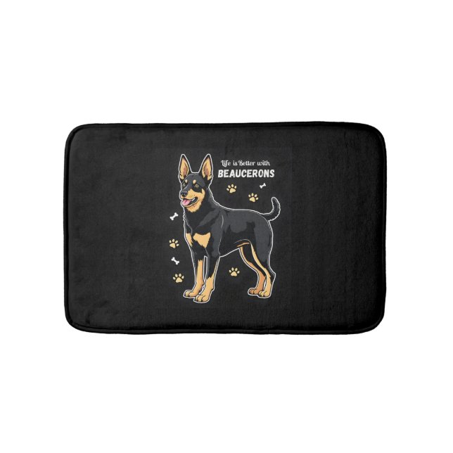Best life with Beauce Sheepdog Tank Top Bath Mat (Front)