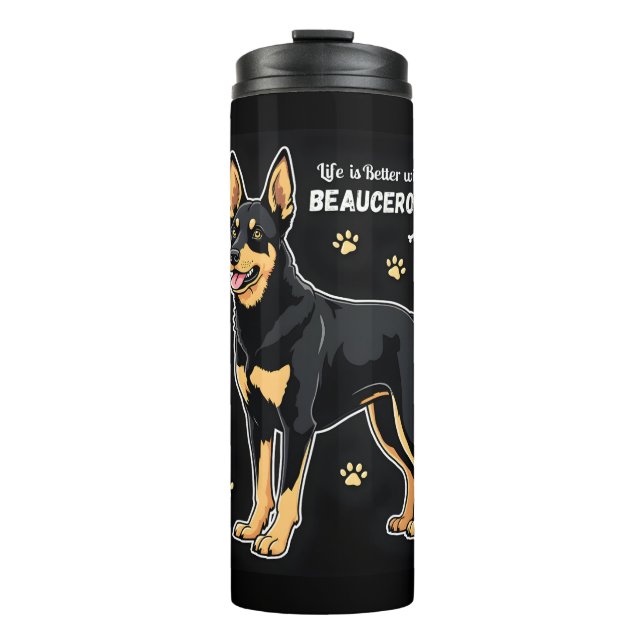 Best life with Beauce Sheepdog Tank Top Thermal Tumbler (Front)