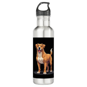 Best life with Dogo Canario Long Sleeve T-Shirt 710 Ml Water Bottle