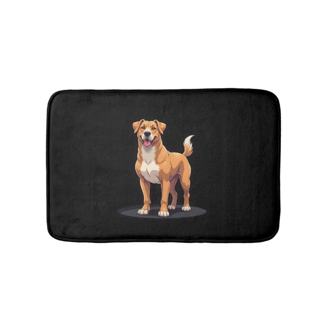 Best life with Dogo Canario Long Sleeve T-Shirt Bath Mat (Front)