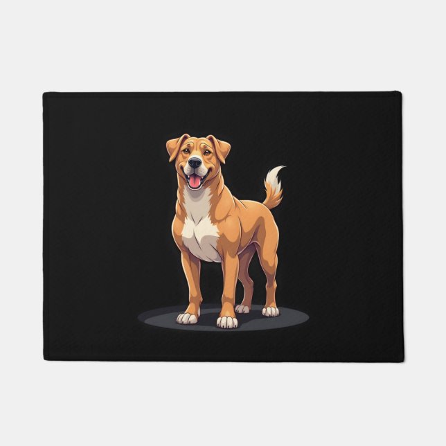 Best life with Dogo Canario Long Sleeve T-Shirt Doormat (Front)