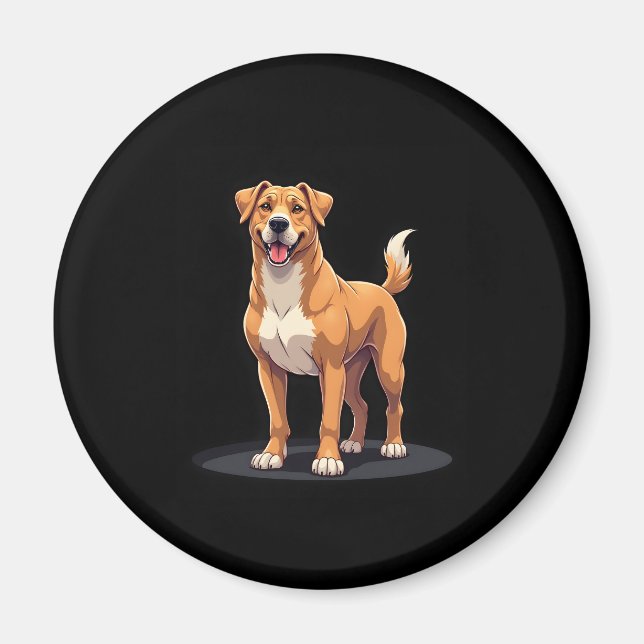 Best life with Dogo Canario Long Sleeve T-Shirt Magnet (Front)