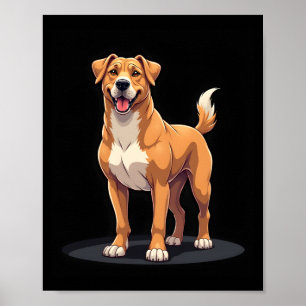 Best life with Dogo Canario Long Sleeve T-Shirt Poster