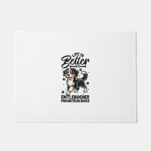 Best life with Entlebucher Mountain Dog Doormat
