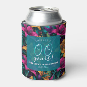 Best Lilies Sparkle Milestone Birthday Can Cooler