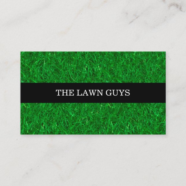 Best Local Lawn Mowing Business Cards (Front)
