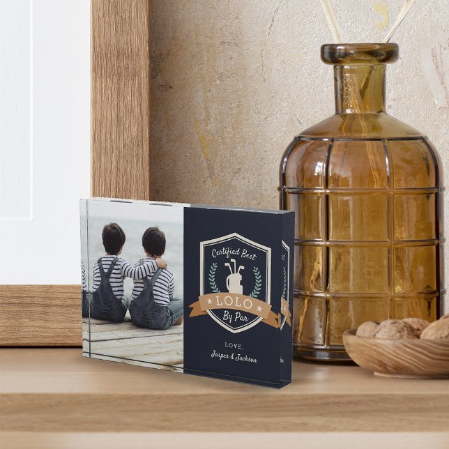 Best Lolo By Par | Golf Grandpa Photo Block (Creator Uploaded)