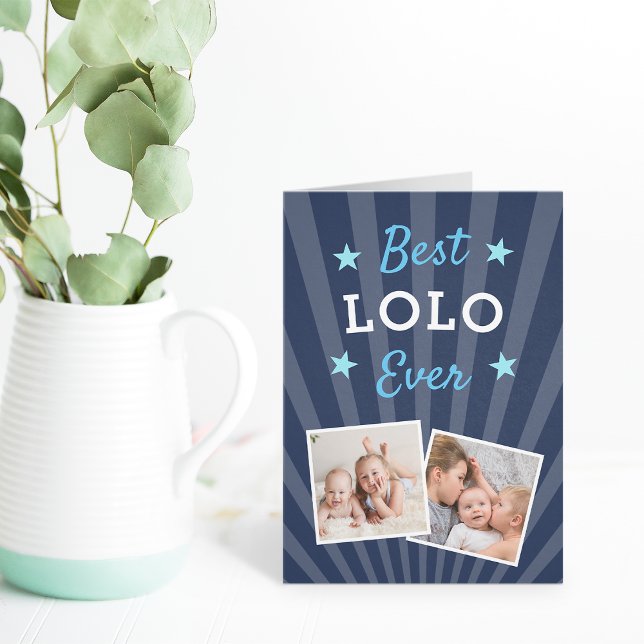 Best Lolo Ever | Father's Day Photo Card (Creator Uploaded)