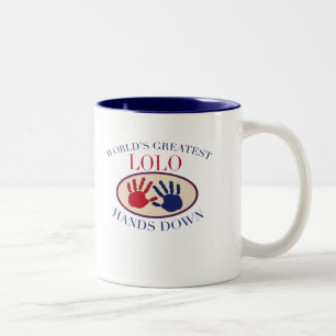 Best Lolo Hands Down Two-Tone Coffee Mug