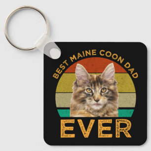 Best Maine Coon Dad Ever Key Ring