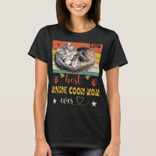 Best Maine Coon Mum Ever Funny Cat Mama Cat Mother T-Shirt