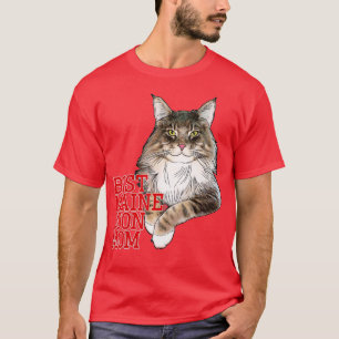 Best Maine Coon Mum Funny Cat T-Shirt