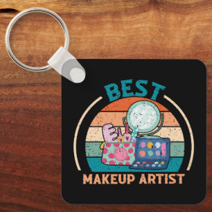 Best Makeup Artist - Retro Style Keychain