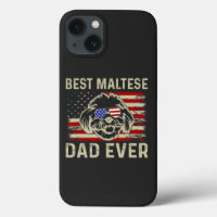 Best Maltese Dad Ever: Patriotic USA Maltese Dog