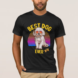 Best Maltese Dog Ever Retro T-Shirt