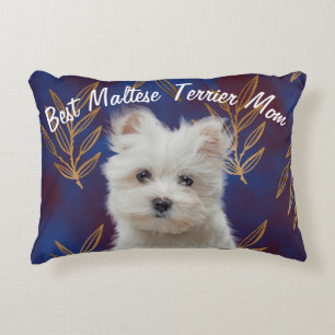 Best Maltese Terrier Mum Accent Pillow