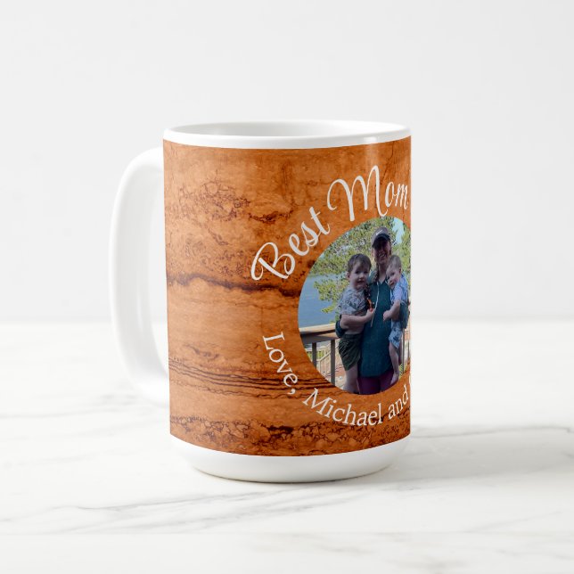 Best Mama ever, Copper Canyon Granite, amber gold  Coffee Mug (Front Left)