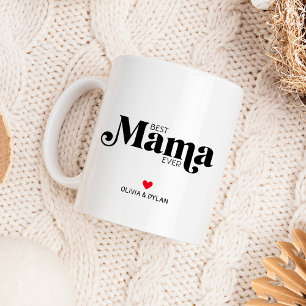 Best Mama Ever Personalised Two-Tone Coffee Mug