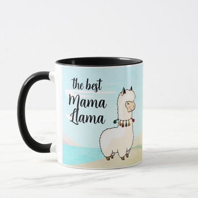 "Best Mama Llama" award Mug (Left)