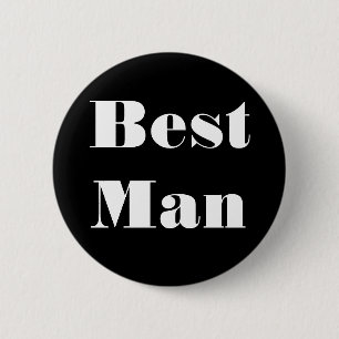 Best Man 6 Cm Round Badge