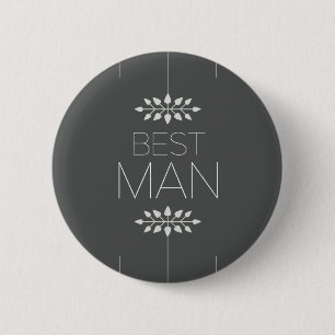 Best Man 6 Cm Round Badge