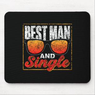 Best Man And Single Team Party Groom Bride Bachelo Mouse Mat