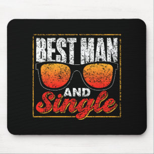 Best Man And Single Team Party Groom Bride Bachelo Mouse Mat