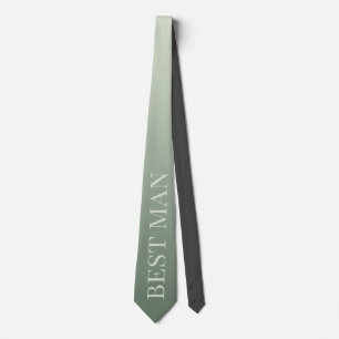 Best man asking for wedding sage green  tie