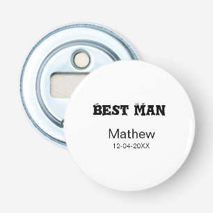 Best man bachelor party add name date simple sdon' bottle opener