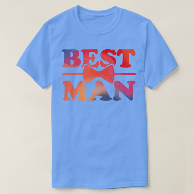 Best Man Bachelor PartyGradient Colour  T-Shirt (Design Front)