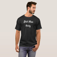 Best Man Black and White Custom Name Wedding
