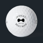 Best Man Black Bow Tie Golf Balls<br><div class="desc">These golf balls are a great favour for the best man in your wedding. They feature a black bow tie with the best man's name and the words Best Man in a modern CAP font along with the wedding date. They'd be great for a bachelor party or weekend. The job...</div>