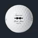 Best Man Black Bow Tie Golf Balls<br><div class="desc">These golf balls are a great favour for the best man in your wedding. They feature a black bow tie with the best man's name above it in a modern script font and the words Best Man along with the wedding date below. They'd be great for a bachelor party or...</div>