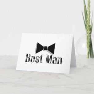 Best Man (Bow Tie 2) Card