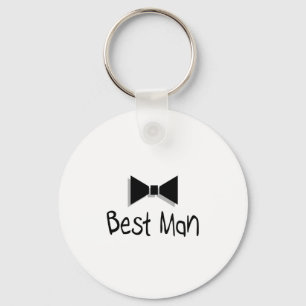 Best Man Bow Tie Key Ring