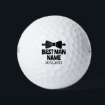 Best Man Bow Tie Wedding Bachelor Groom Party Gift Golf Balls<br><div class="desc">Groom Best Man Bow Tie Wedding Bachelor Party Favour</div>