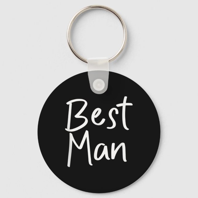 Best Man Bride Squad Tees Wedding Gift  Key Ring (Front)