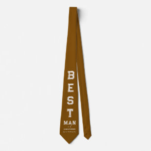 Best Man Brown Tie
