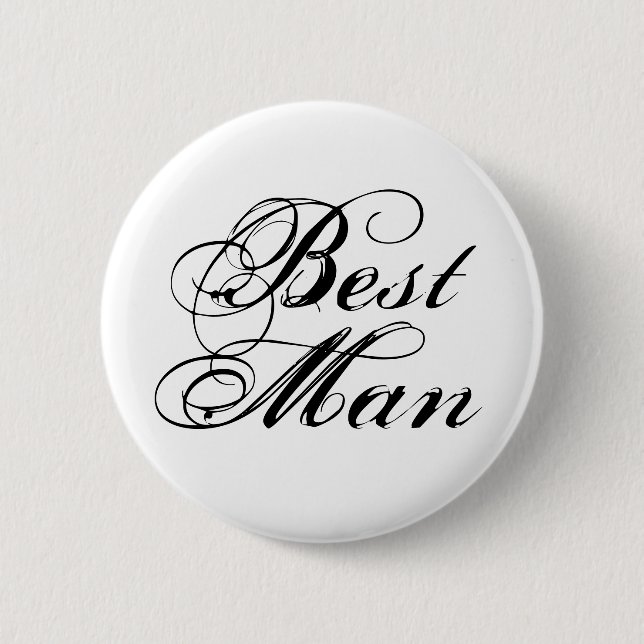 Best Man Button (Front)