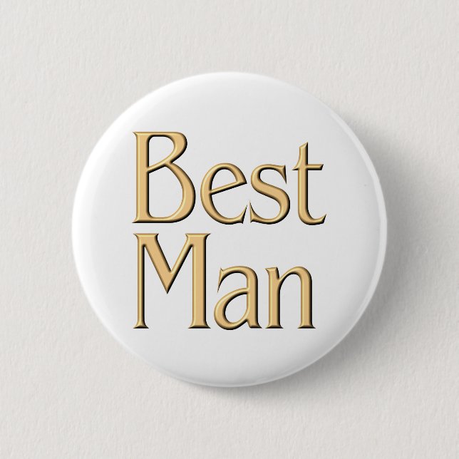 Best Man button (Front)