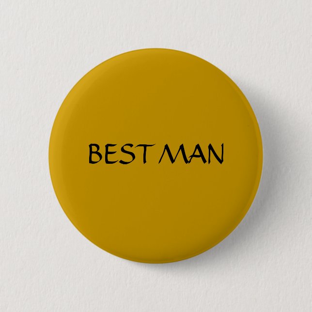 BEST MAN - button (Front)