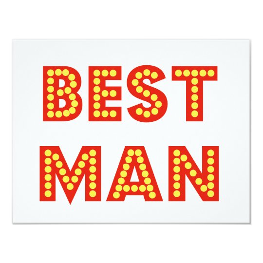 Best Man Card