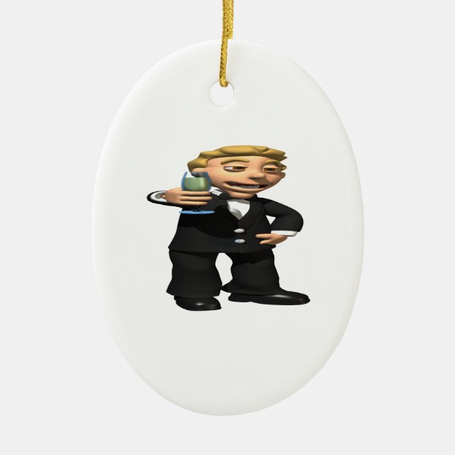 Best Man Ceramic Tree Decoration (Front)